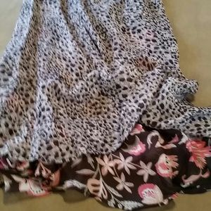 Beautiful chiffon reversible skirt