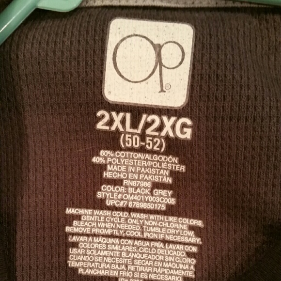 Mens long sleeve thermal style  shirt - Picture 3 of 3