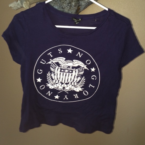 no guts no glory crop top