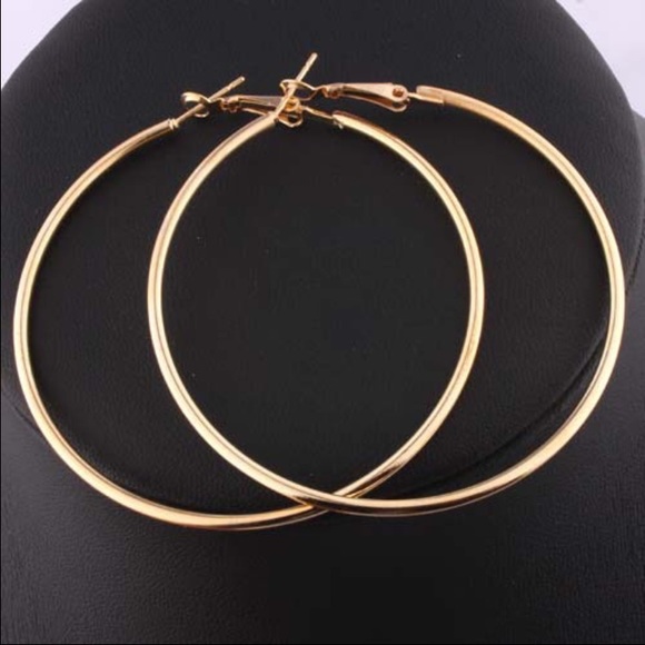 Jewelry - Nickel Free 18K Gold Hoop Earrings Loop Earrings