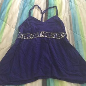 Purple Spaghetti Strap Top. NWOT