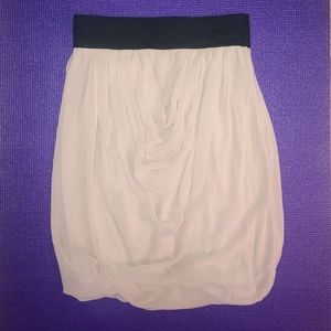 Draped Chiffon pink skirt with elastic waist band