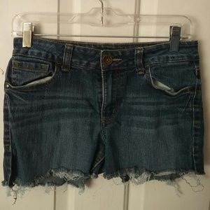 Cut off denim shorts