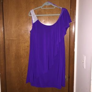 Purple cocktail dress