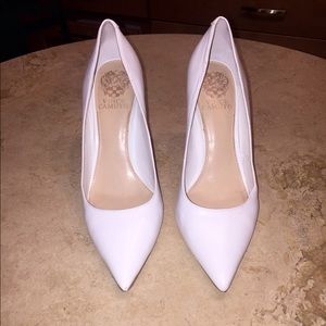 Vince Camuto white heels