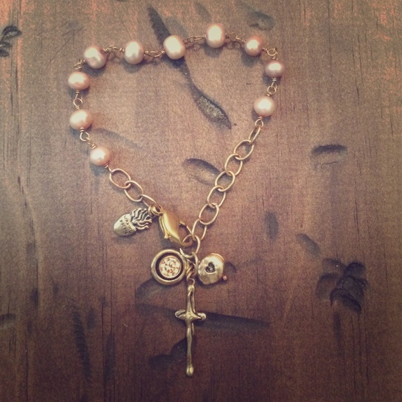 Waxing Poetic Rosary style bracelet