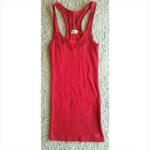 Red Racer back Tank, Medium