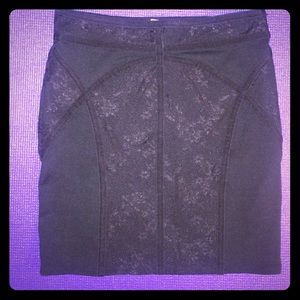 Free People black lace paneled skirt, small