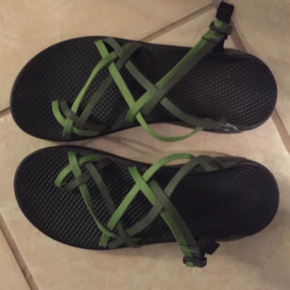 Green open back Chaco's!