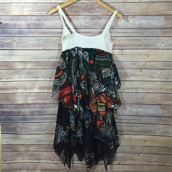 Printed Chiffon Dress - Picture 2 of 3