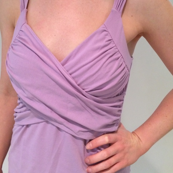 Purple built in bra lavendar dress