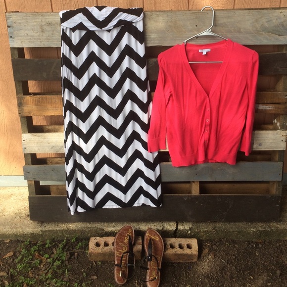 Chevron Maxi Skirt