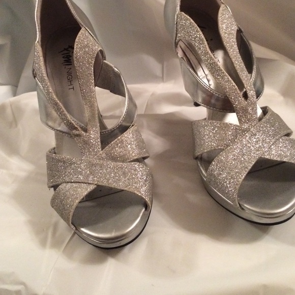 Silver sparkle shoes