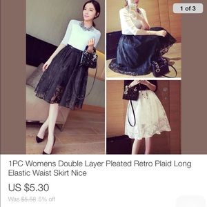 Women's flare ballet skirt Sizes SML