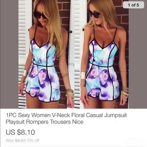 Women's Summer Romper Sizes SML