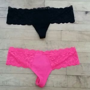 Victorias secret lacey thong bundle