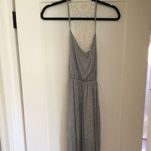 Brand new grey maxi with lace back!