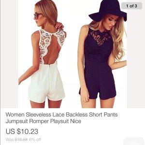 Women's Summer style romper  Sizes SML.