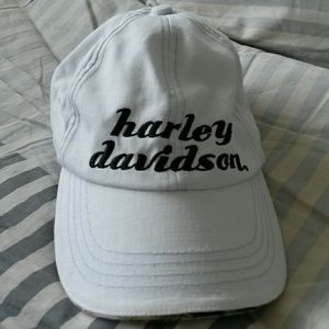 Harley Davidson white hat