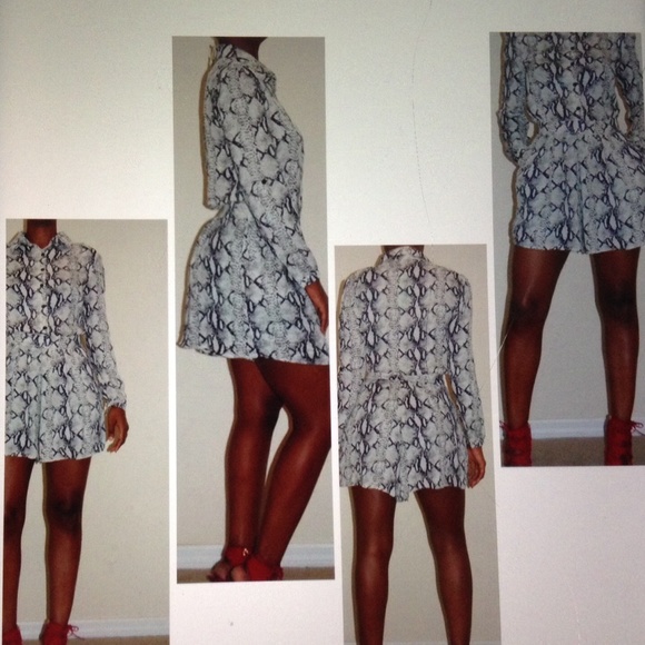 Snake print romper