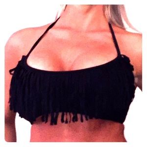 Black Fringe Bikini Top💟💟💟💟💟💟💟💟💟💟💟💟💟