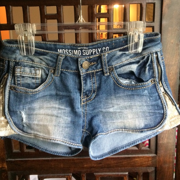 Cute! Jean Shorts with Gold Sequin Embellishments