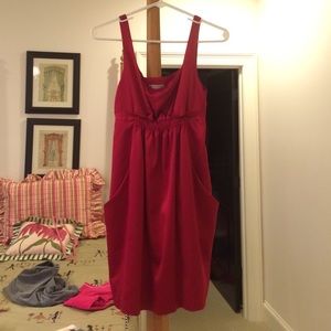 True Red Satin Dress BCBG