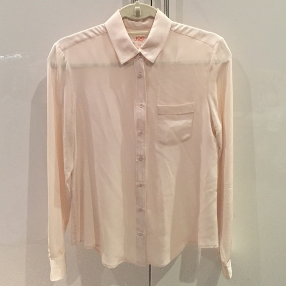 Joe Fresh silk long sleeve top