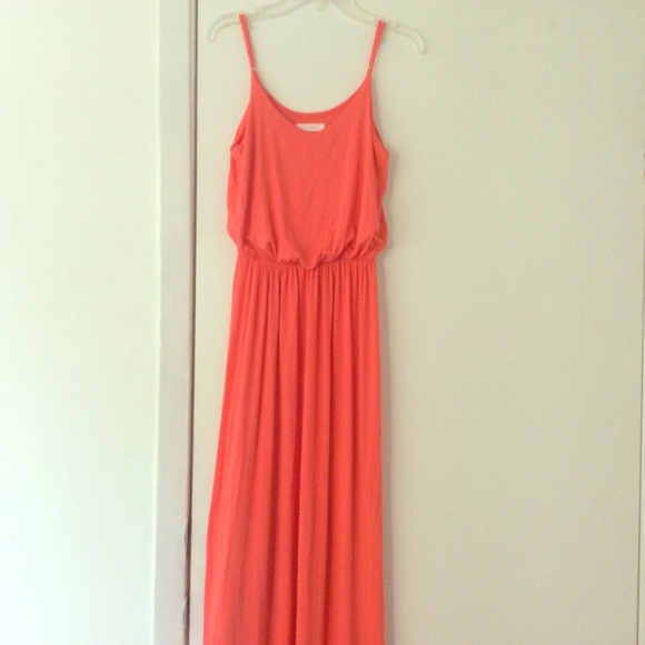Lush coral maxi dress never worn