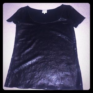 Armani Collection alligator top