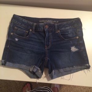 American Eagle Midi Denim Shorts