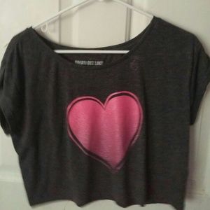 Heart cropped top