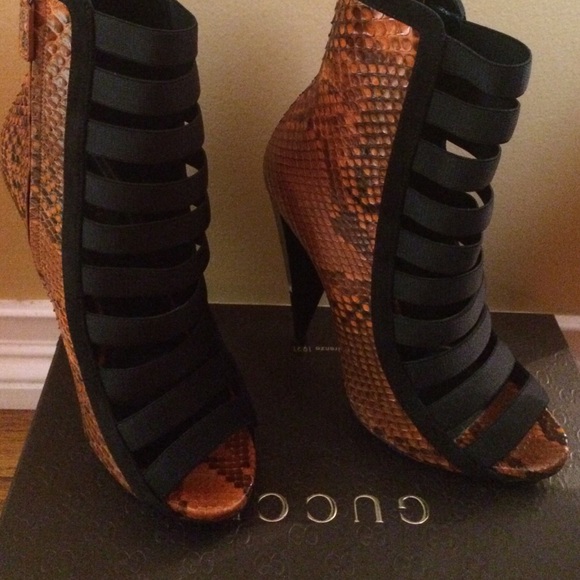 Gucci Python Booties