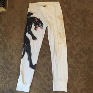 White Panther Leggings