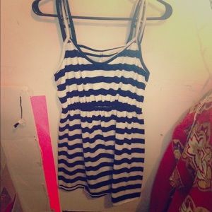 Black & white striped summer dress