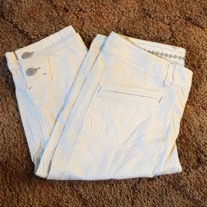 American Eagle Pin Stripe Capris