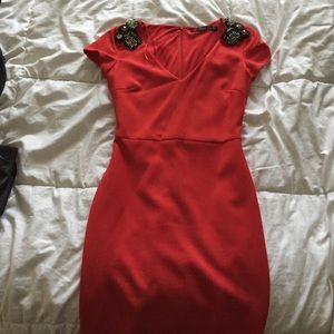 Zara Red Beaded Dress