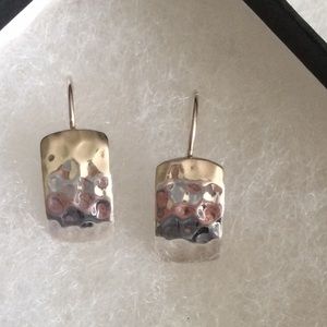 Silpada Hammered Silver Earrings