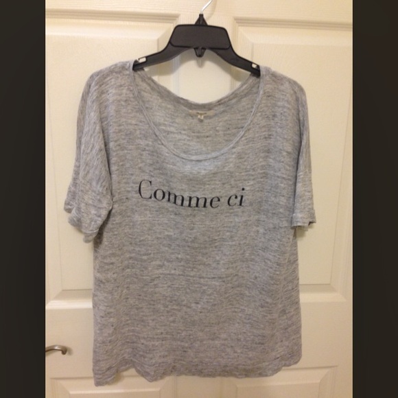 Madewell Tops - Madewell Linen Tee Medium