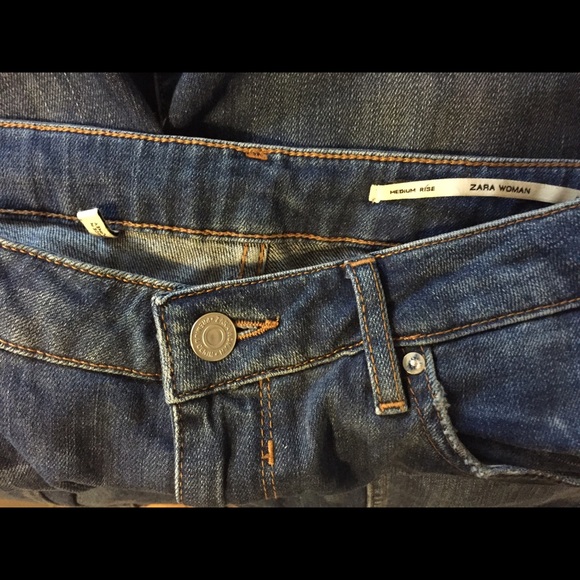 Zara denim ankle skinnys.
