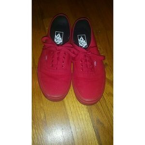 *SOLD* Vans mono red