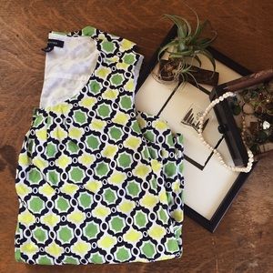 Lands' End | green pattern tank