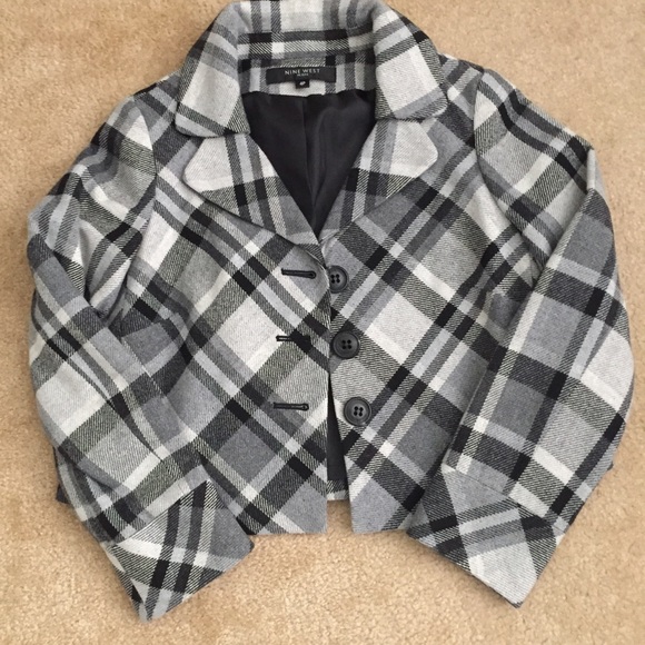 Nine West Plaid Jacket