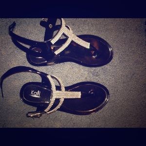 Jelly diamond sandals