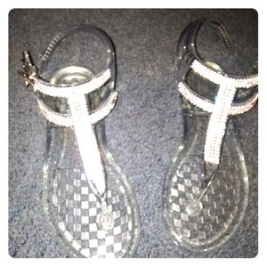 Jelly diamond sandals