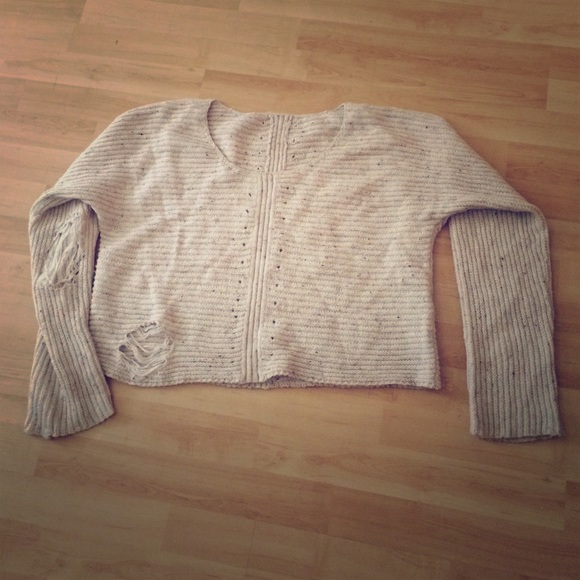 Cute crop top sweater