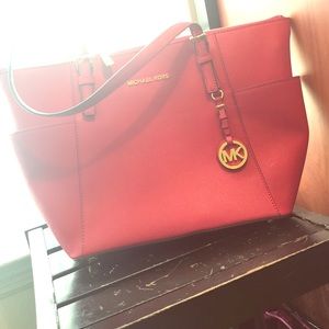 AUTHENTIC!!! Red Michael Kors Tote