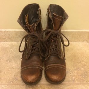 Steve Madden brown troopa boots