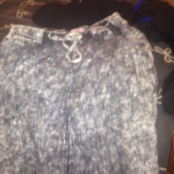 Denim joggers