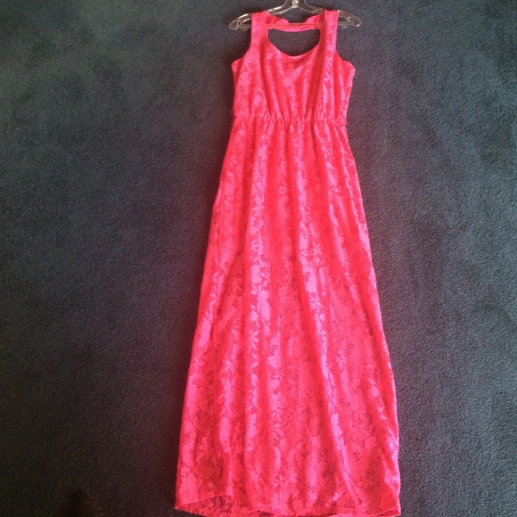 Pink maxi dress
